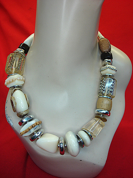 Chico's Statement Necklace - Chunky Gold Chain, Adjustable 21-24in, Pre-Owned