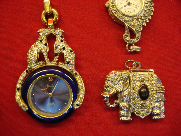 Vintage Ladies' Pendant Watches (Lot of 8) - Unique Designs, Parts or Repair