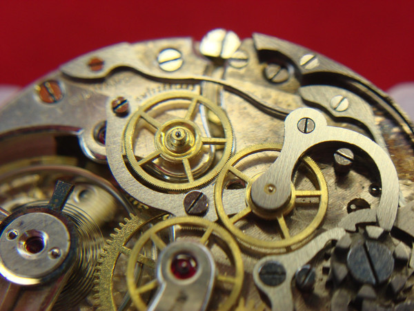 Vintage C.L. Guinand 17 Jewel Pocket Watch - Running Movement - Parts or Repair