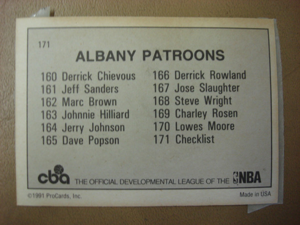 1991-92 Albany Patroons CBA ProCards Factory Sealed Set - Developmental NBA Basketball Cards