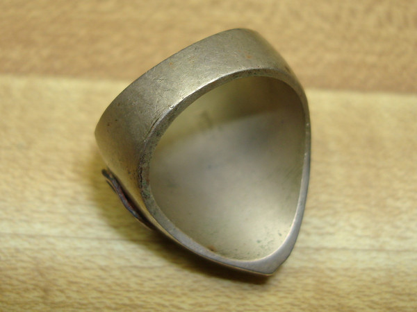 Vintage Mexican Indian Biker Ring | 1940s-50s Era, Size 9.5