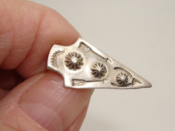 Antique Fred Harvey Sterling Silver Arrow Pin - Native American Jewelry
