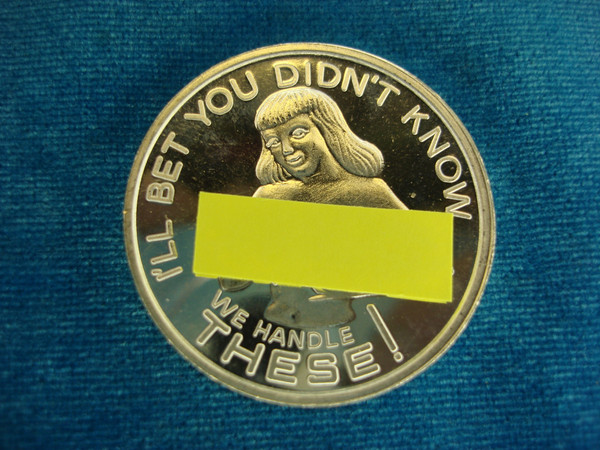 1 oz .999 Fine Silver Round - Unique & Risqué Design, Conversation Starter