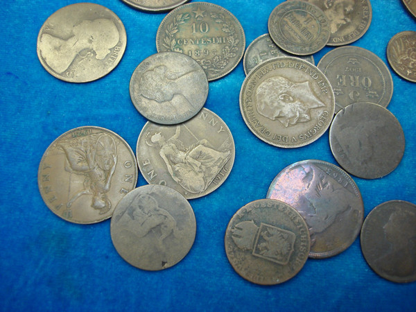 Antique World Coins Collection (35+): 100+ Years Old, 1816 & Later - See Photos!