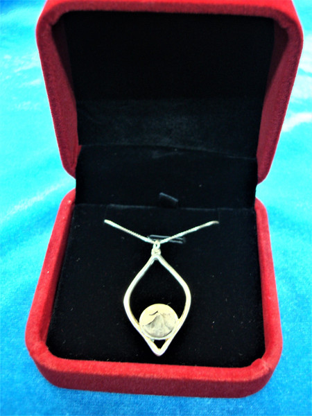 Sterling Silver Blessing Flower Pendant Necklace - Israeli Design, 25 Year Bloom