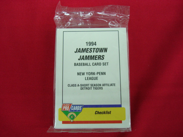 1994 Fleer ProCards Jamestown Jammers Team Set (Detroit Tigers Affiliate) -  Dave Roberts Rookie Card