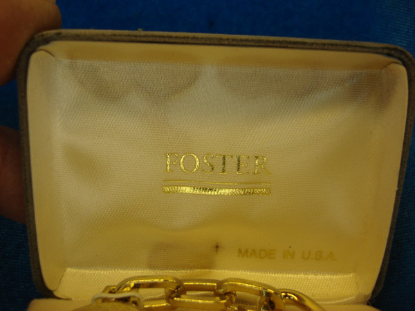 Vintage Foster Buffalo Nickel Keychain - Gold Tone, New & Unopened